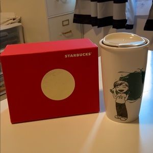 Starbucks 2015 12 oz Boy Painting Tumbler Mug